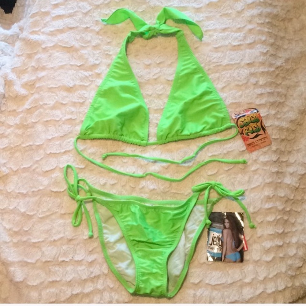 NWT Neon Green Bikini